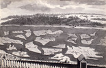 Original title:  Vue du fleuve Saint-Laurent avec cassure de glace. 