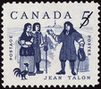 Titre original&nbsp;:  Jean Talon [philatelic record].  Philatelic issue data Canada : 5 cents Date of issue 13 June 1962