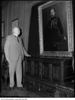 Original title:  Sir Henry Pellatt views his own portrait at Casa Loma. [ca. 1930]. City of Toronto Archives, Fonds 1244, Item 4014, William James family fonds.