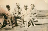 Original title:  FitzGerald family, Qualicum Beach, BC, 1934: Jack, Gerry, Edna, Molly. Image courtesy of the author, grandson of John Gerald FitzGerald.