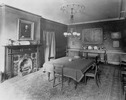 Original title:  Robinson, Sir John Beverley, BT, 'Beverley House', Richmond St. W., n.e. cor. John St.; INTERIOR, dining room.; Author: Unknown; Author: Year/Format: 1911, Picture