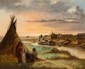 Original title:  The Dakota Boat, c. 1880 by W. Frank Lynn. Oil on canvas, 
66.6 x 91.8 cm. Collection of the Winnipeg Art Gallery; gift of Robert and Margaret Hucal. Photograph: Leif Norman, courtesy of the Winnipeg Art Gallery.