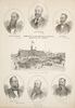 Original title:  Committee of the Industrial Exhibition Association of Toronto. Rolph, Smith And Company (Toronto), 1879. Public Domain. Medium: Lithograph on wove paper. Toronto Reference Library, Baldwin Collection, Call Number / Accession Number X 24-3.