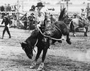 Titre original&nbsp;:  Title: Pete Knight riding, Selenas, California. Date: May 18, 1937. Remarks: Last photograph taken of him before he was killed on May 23, 1937. Image courtesy of Glenbow Museum, Calgary, Alberta.