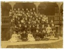 Original title:  In this 1890-91 photograph, Rose Grier appears in the back row on the far right. The girls and faculty are arranged on the porch of BSS' former location, Wykeham Hall, in downtown Toronto. Image courtesy of the Bishop Strachan School Museum & Archives (Toronto, Ontario). 