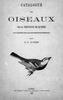 Original title:  Title page of "Catalogue des oiseaux de la province de Québec: avec des notes sur leur distribution géographique" by C.-E. (Charles-Eusèbe) Dionne. Québec, 1889. Source: https://archive.org/details/cihm_03918/page/n5/mode/2up 