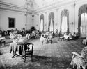 Original title:  Historic photograph showing the ballroom at Rideau Hall, in 1898, with Jacques & Hay furniture. © Library and Archives Canada | Bibliothèque et Archives Canada, Topley Studio, PA-009059 
