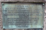 Titre original&nbsp;:  Edmund Doane
One of the grantees of this township
Born at Eastham, Massachusetts 20 April 1718
Died at Barrington 20 November 1806

Elizabeth Osborn Myrick Paine, His Wife
Grandmother of John Howard Payne
The Author of "Home Sweet Home"
Born in Massachusetts about 1715
Died at Barrington 24 May 1798

Erected 1912

Elizabeth Osborn Myrick Payne Doane gravestone in Barrington River Cemetery in Barrington, Shelburne County, Nova Scotia, Canada. From FindAGrave.com - photo by user Touché.