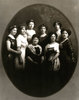 Original title:  Lady Lacoste (Marie-Louise Globensky) entourée de ses filles