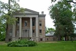 Original title:  Exterior view of Ruthven Park, showing the Greek Revival style villa, 2003. © Parks Canada Agency / Agence Parcs Canada, 2003.