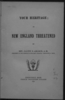 Titre original&nbsp;:  Title page of "Your heritage, or, New England threatened" by Calvin E. Amaron. 
Source: https://www.familysearch.org/library/books/records/item/737890-your-heritage-or-new-england-threatened 