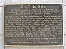 Original title:  Plaque marking the site of Lount's hanging at King and Toronto Streets - Wikipedia