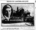 Original title:  Newspaper clipping on the death of Cawthra Mulock - Toronto Telegram - December 1918. From the Find A Grave website. 
