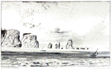 Original title:    Description Cape Split Date 1836(1836) Source Abraham Gesner. Remarks on the geology and mineralogy of Nova Scotia. Printed by Gossip and Coade, 1836. Author B.F. Nutting

