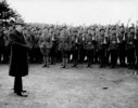 Original title:  Sir Robert Borden addressing the Troops, [Bramashott, England, April, 1917]. 