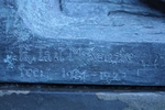 Original title:    Description English: R. Tait McKenzie's signature in bronze on "The Call" in Princes St Gardens Edinburgh. Date 7 December 2012, 15:06:22 Source Own work Author Stephencdickson

