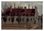 Original title:  Chateau Ramezay, 
painting by Henry Richards Bunnett, 1886. 
Built in 1705, 
it was one of the residences owned by C. de Ramezay. 