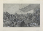 Titre original&nbsp;:  Crowfoot addressing the Marquis of Lorne; pow-wow at Blackfoot Crossing, Bow River, September 10, 1881. 