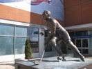 Original title:  Howie Morenz statue near Centre Bell in Montréal, Québec, Canada