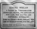 Original title:  Plaque at Charlottetown, to Hon. Edward Whelan. 