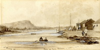 Original title:  View at Fort William looking up the river; Author: FLEMING, JOHN ARNOT (1835-1876); Author: Year/Format: 1857, Picture