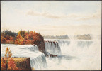 Original title:  Vue des chutes Niagara depuis le côté américain. 