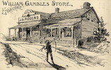 Original title:  William Gamble's Store, Etobicoke (Toronto); Author: Thomson, William James (Canadian, 1858-1927); Author: Year/Format: 1893, Picture