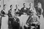 Titre original&nbsp;:  Staff and First Graduating Class of the Mack Training School for Nurses, 1878. 