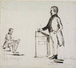Original title:  [Caricature Sketch of Louis-Hippolyte Lafontaine and William Lyon Mackenzie]. 