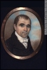 Original title:  Painting, miniature Portrait of the Honorable Robert Thorpe (about 1764-1836) Anonyme - Anonymous 1800-1850, 19th century Watercolour, gouache and arabic gum on ivory 6 x 4.7 cm M22349 © McCord Museum Keywords:  male (26812) , Painting (2229) , painting (2226) , portrait (53878)