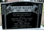 Titre original&nbsp;:  Archibald J "Archie" McLean (1860 - 1933) - Find A Grave Photos