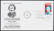 Original title:  [Louis Riel] [philatelic record].  Philatelic issue data Canada : 6 cents