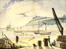 Original title:  King&#8217;s Wharf ca. 1827-1841, Quebec City, Quebec