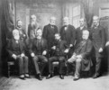 Original title:  Mr. Mulock's group. [Lord Strathcona seated left and Sir William Mulock seated 2nd from left.]. 