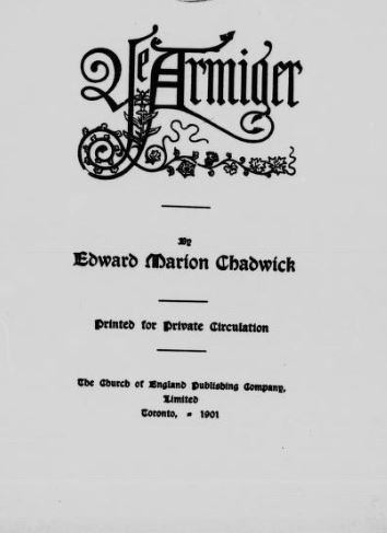 Edward Marion Chadwick Ontarian Families by Edward Marion Chadwick