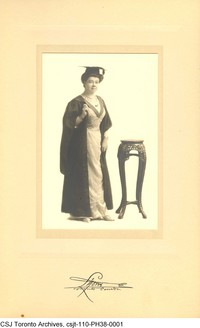 Original title:  Gertrude Lawler, c. 1890 or 1892. Courtesy of the Sisters of St. Joseph of Toronto Archives (CSJTA).