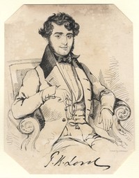 Original title:  John Keast Lord by John Kirkwood - etching, 1840s. Bequeathed by L.M. Griffiths, 1924. Reference Collection of the National Portrait Gallery. NPG D7665. https://www.npg.org.uk/collections/search/portrait/mw41618/John-Keast-Lord?