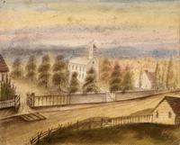 Titre original&nbsp;:  Christ Church, Windsor, Nova Scotia
Date 1850 circa 
Artist: Susanna Lucy Anne Haliburton (Weldon)