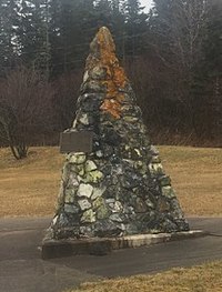 Original title:  Monument marking location of Laurence Kavanagh's home, St. Peter's, Nova Scotia - Wikipedia
