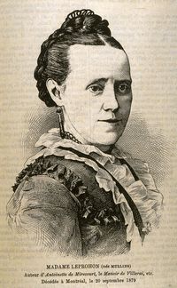 Original title:  Madame Leprohon (née Mullins), auteur d'Antoinette de Mirecourt, le Manoir de Villerai, etc., décédée à Montréal, le 20 septembre 1879 [image fixe]