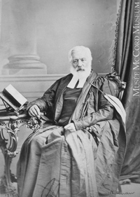 Original title:  Photograph Rev. Samuel Wood, Montreal, QC, 1864 William Notman (1826-1891) 1864, 19th century Silver salts on paper mounted on paper - Albumen process 8.5 x 5.6 cm Purchase from Associated Screen News Ltd. I-12154.1 © McCord Museum Keywords:  male (26812) , Photograph (77678) , portrait (53878)