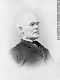 Original title:  Photograph Judge Maguire, Montreal, QC, 1868 William Notman (1826-1891) 1868, 19th century Silver salts on paper mounted on paper - Albumen process 8.5 x 5.6 cm Purchase from Associated Screen News Ltd. I-30759.1 © McCord Museum Keywords:  male (26812) , Photograph (77678) , portrait (53878)