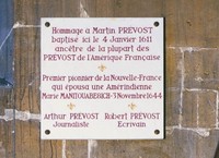 Titre original&nbsp;:  Plaque Prévost, Montreuil-sous-Bois