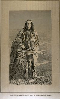 Original title:  Abraham Wikaskokiséyin, chef de la tribu des cris, décédé [image fixe]