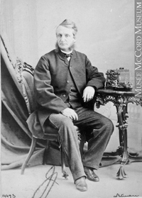 Original title:  Photograph H. C. R. Becher, Montreal, QC, 1865 William Notman (1826-1891) 1865, 19th century Silver salts on paper mounted on paper - Albumen process 8.5 x 5.6 cm Purchase from Associated Screen News Ltd. I-14493.1 © McCord Museum Keywords:  male (26812) , Photograph (77678) , portrait (53878)