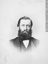 Original title:  Photograph Andrew Robertson, Montreal, QC, 1864 William Notman (1826-1891) 1864, 19th century Silver salts on paper - Albumen process 8.5 x 5.6 cm Purchase from Associated Screen News Ltd. I-11622.1 © McCord Museum Keywords:  male (26812) , Photograph (77678) , portrait (53878)