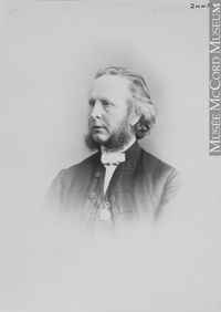 Original title:  Photograph Rev. Dr. Jenkins, Montreal, QC, 1866-67 William Notman (1826-1891) 1866-1867, 19th century Silver salts on paper mounted on paper - Albumen process 14 x 10 cm Purchase from Associated Screen News Ltd. I-24051.1 © McCord Museum Keywords:  male (26812) , Photograph (77678) , portrait (53878)