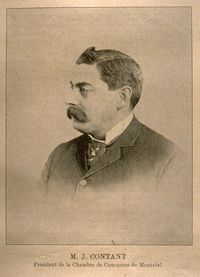 Original title:  M. J. Contant, président de la Chambre de commerce de Montréal [image fixe]