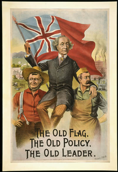 Original title:  The Old Flag - The Old Policy - The Old Leader [Sir John A. Macdonald] :  1891 electoral campaign