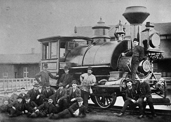 Original title:  MIKAN 3194181 Little Portland Eng. built about 1873 for the St. Lawrence and Ottawa Railway - now the Prescott Branch of C.P.R. (Canadian Pacific Railway) [107 KB, 760 X 545]